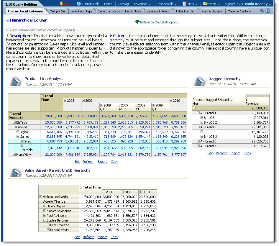 SampleApp Dashboard 3.10