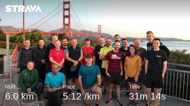 Kafka Summit San Francisco 2019 - GoldenGate Bridge 5k Run